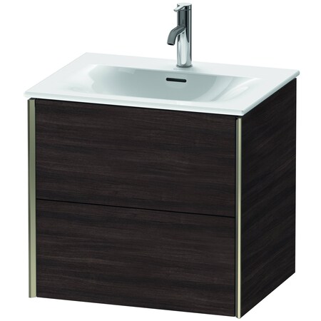 Xviu Wall-Mounted Vanity Unit Chestnut Dark